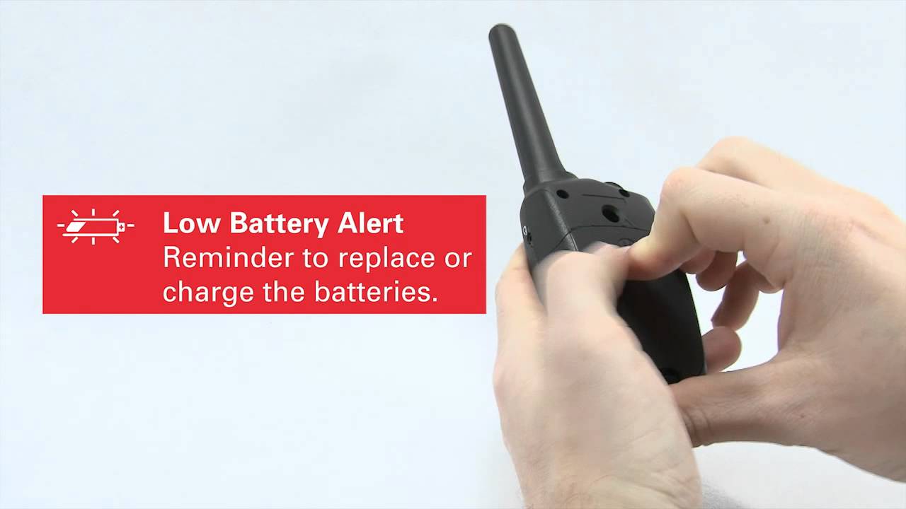 Low battery alert