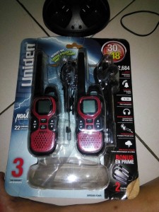 The Uniden GMR3040 Business Walkie Talkie in Packaging